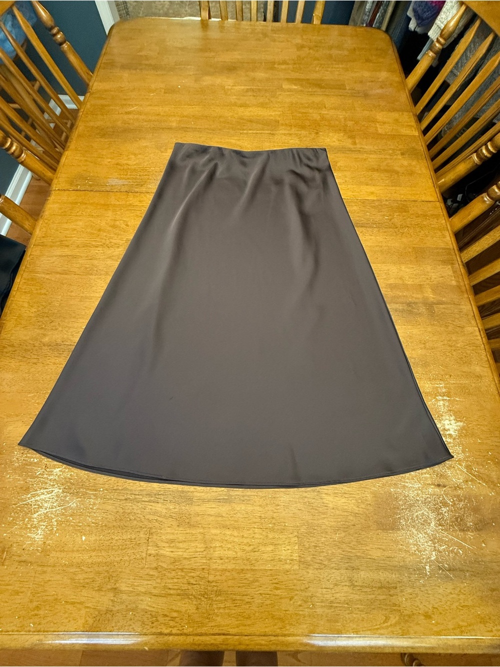 J. Crew Brown A-Line Midi Skirt